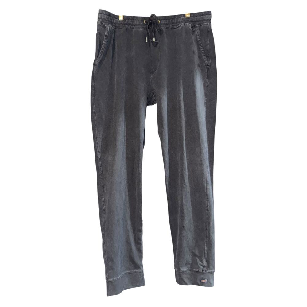 Good Man Brand Washed Black Flex Pro Jersey Drawstring Joggers Sweatpants Men XL